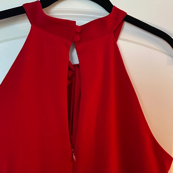 Elegant Red Halter jumpsuit - Picture 4 of 5